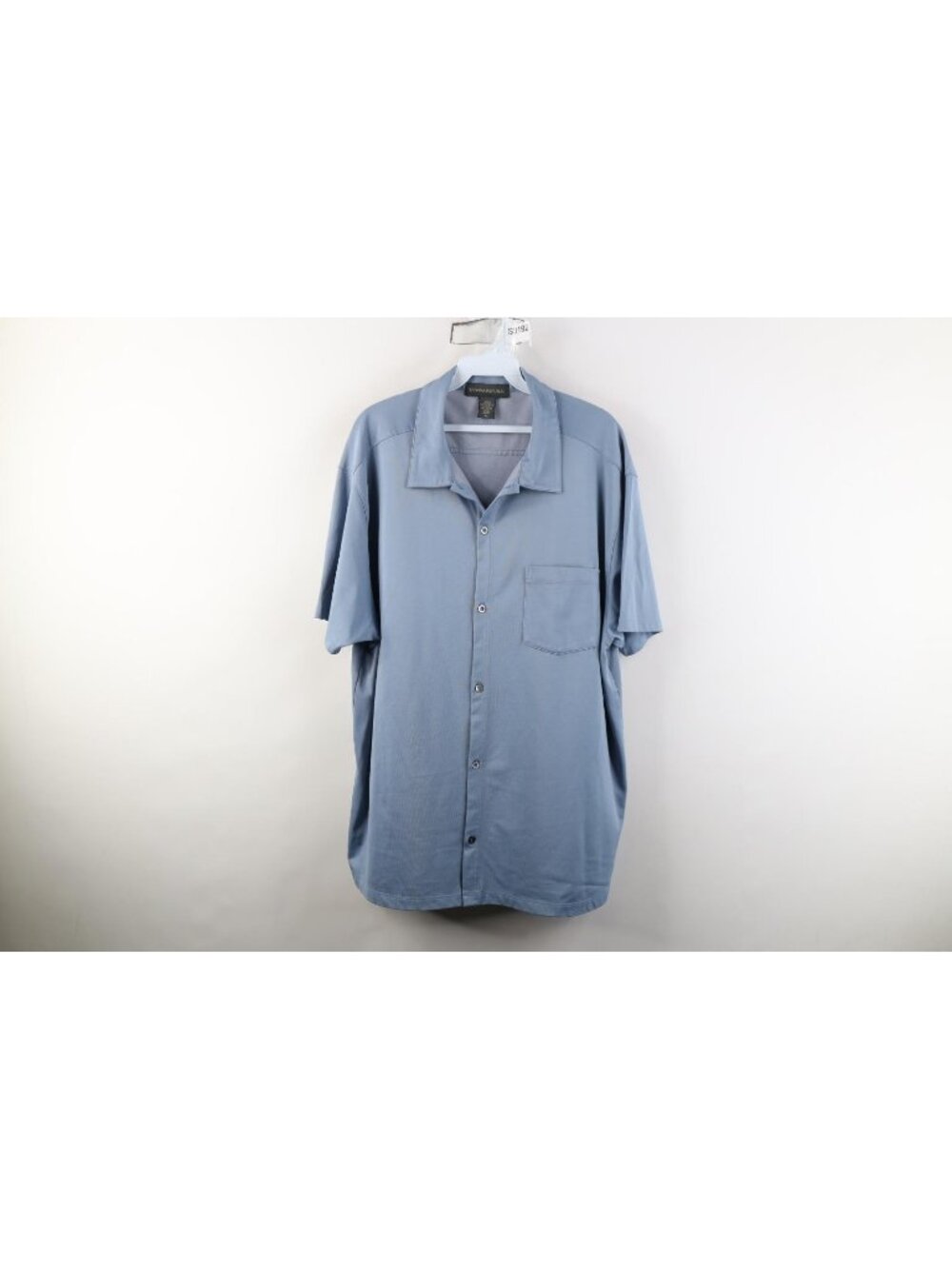 Vintage Y2K 2002 Banana Republic Mens XL Knit Short Sleeve Collared Button Shirt